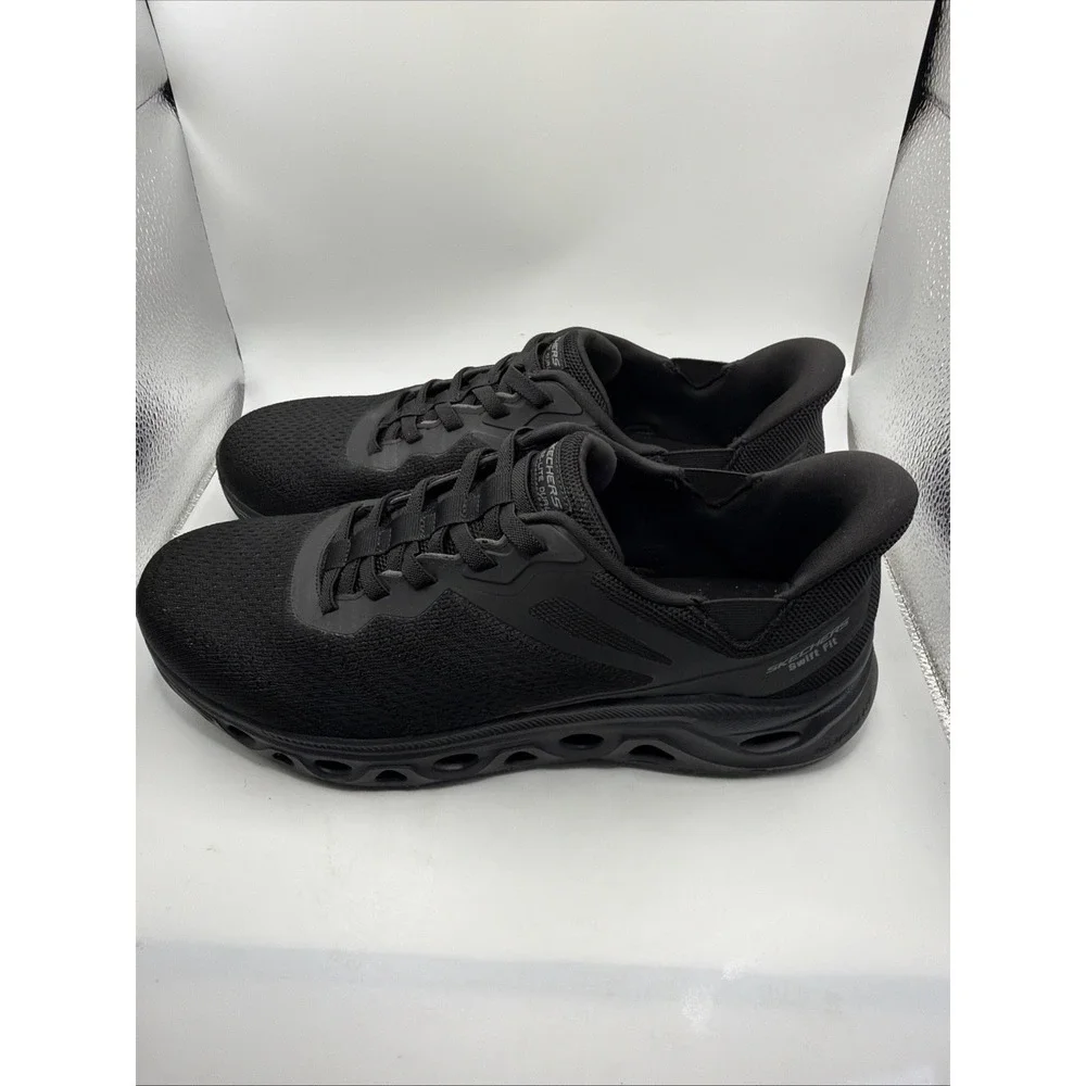 Skechers hands-free swift Fit men's Slip On Black No Bending Shoe. Size 10.5 New